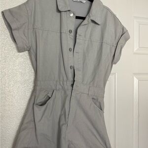 Zara Denim Romper